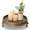 Aged Bronze, variant on Aged Bronze Round Metal Decorative Tray, 11.8-inch, Centerpiece for Dining, Entryway and Living Spaces