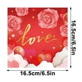 thumbnail image 3 of Valentines Day Gifts Fmlxio Valentine's Day Colored Printed Napkins Party Napkins Party Ambiance Napkins Disposable Napkins Savings Up to 30% off, 3 of 6