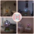 thumbnail image 4 of Kits de construcción modelo de caja de música giratoria con luces LED, ladrillos de construcción de globos aerostáticos Sakura, para decoración del hogar, niña, cumpleaños, aniversario, Navidad, día Namotu WMZL-2376, 4 of 6