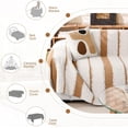 thumbnail image 4 of TOPCHANCES Sofa Slipcovers, Couch Throws Blanket for Loveseat, Sectional Couch Covers for L Shaped Couch (71"x 102", Light Brown), 4 of 11