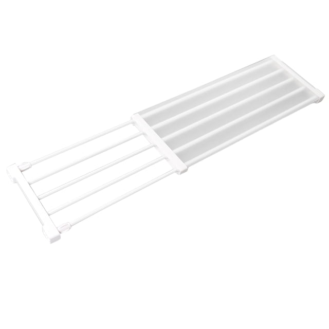 DIY Cabinet Divider Rack, Closet Tension Shelf Closet Tension Shelf Expandable Nail Cabinet Divider Storage Rack for Wardrobe Cupboard 9.1-11.8in