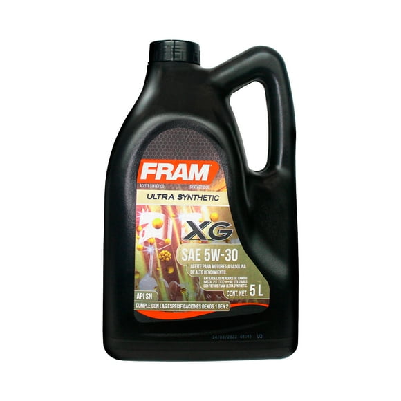 Aceite Para Motor Sintético FRAM Dexos 5W30 5 Litros