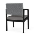 thumbnail image 3 of Pemberly Row Reception Waiting Room Guest Chair-Black Steel-Gray-Gray, 3 of 5