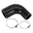 thumbnail image 1 of Ofertas Únicas 1 Juego Manguera de Silicona para Coche Negra de 38-51mm ID 1.5"-2.01" Longitud 90mm 3.54" 90° con Abrazaderas Universal, 1 of 7
