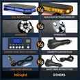 thumbnail image 6 of Nilight 42 Led Roof Top Strobe Lights Hazard Emergency Safety Warning Led Flashing Light Bar w/Control Panel Magnetic Mount 12V 24V Car Truck Tractor Snow Plow Construction Vehicles, 6 of 7