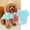 Sky Blue, variant on All Seasons Dog Blouse Plush Pet Apparel Two-Legged Shirt for 2-16 Lbs Solid Color Pullover and Vest for Outdoor Travel, Pink Size S