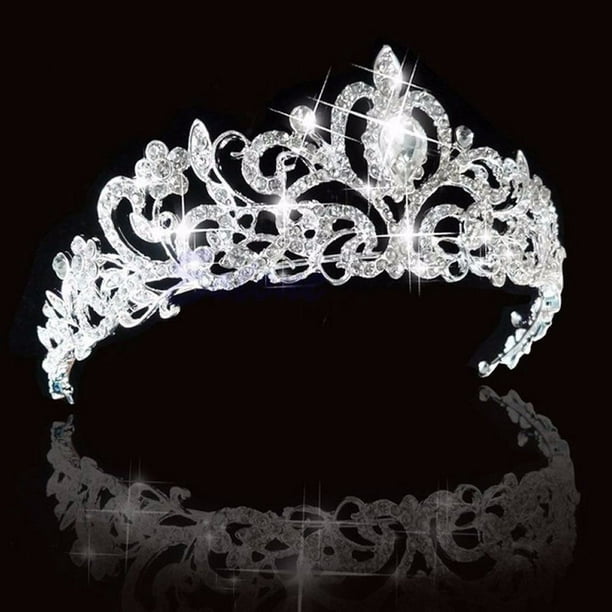 Tilpasning imperium kalender Silver/Gold Bridal Headband Princess Headpiece Crystal Hair Tiara Wedding Crown  Accessories - Walmart.com