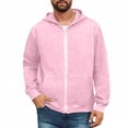 thumbnail image 2 of IAJDKMEK Men's Full Zip Solid Hoodie - Long Sleeve Open Front Sweatshirt for Men, Casual Top with Pockets, Comfortable Sweatshirt Jacket, 2 of 5