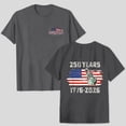 thumbnail image 5 of Leey-World 4th Of July Shirt Funny Flag Cross Tree 250 Years Faith and Freedom 1776-2026 T-Shirt(Dark Gray,L), 5 of 9