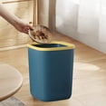thumbnail image 6 of Coorders Bathroom Trash Can Small Garbage Can Plastic Wastebasket Trash For Toilet Office Bedroom Living Room With Pressure Ring, 6 of 7