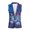 Blue Butterfly & Daisies, variant on Black Cat Floral, Breathable Women's Sleeveless Blazer Vest for Work Summer Spring, Wrinkle Resistant Lightweight Outerwear Vest