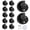 Black, variant on Door Stop, Adhesive Floor Door Stopper for Bottom of Door Stainless Steel No Drill Door Stoppers Wall Protector Rubber Bumper, 2 Pack Floor Mounted Door Stops, Black
