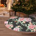 thumbnail image 5 of Rateoe Rose Flowers Pattern Christmas Tree Skirt with Ties , Christmas Tree Decorations, Farmhouse Christmas Decor Xmas Holiday Decorations-36", 5 of 6