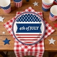thumbnail image 5 of 4th of July Paper Plates 16 Pack 7" Disposable Patriotic Party Supplies Red White Blue Stars Stripes Independence Day Decorations for Veterans Day Memorial Day BBQ by PALIFEUR, 5 of 6
