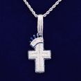 thumbnail image 2 of DUBSS Iced Out Cross Cross Necklace Pendant for Women Micro Pave Charms Bling Hip Hop Jewelry, 2 of 4