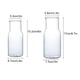 thumbnail image 5 of Injueey Jarra de agua resistente a la temperatura café taza grande para beber transparente alto borosilicato té jugo leche olla Drinkware Mostrada L Injueey HA071562-02, 5 of 6