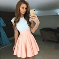 thumbnail image 2 of Viikei Short Sleeve Dress for Women Dress Tops Womens Tops Dressy Casual Womens Lace Party Cocktail Mini Dress Ladies Summer Short Sleeve Skater Dresses, 2 of 5