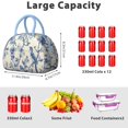 thumbnail image 4 of Reusable Floral Lnsulated Lunch Bag for Women & Men - Leakproof Water-Resistant Cooler Tote, Large Capacity for Work,Travel,Picnic,Beach & Office., 4 of 4
