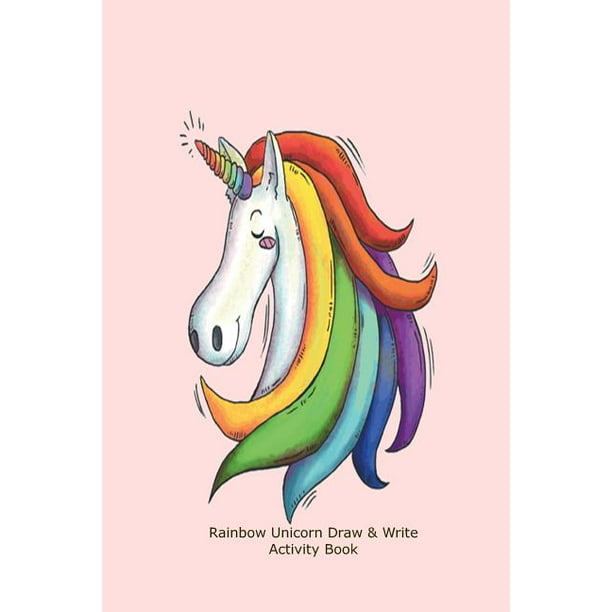Creative Juices Publishing Rainbow Unicorn Draw Write Activity Book Kids Creative Ideas Sketch And Doodle Blank Notebook Walmart Com Walmart Com,Abstract Woman Face Line Drawing