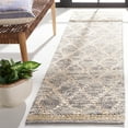 thumbnail image 2 of SAFAVIEH Natura Glenn Diamond Runner Rug, Light Grey/Natural, 2'3" x 13', 2 of 10