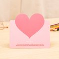 thumbnail image 3 of GOOHOCHY 100 tarjetas de felicitación con forma de corazón, tarjetas de bendición, tarjetas de mensaje en blanco, 3 of 8
