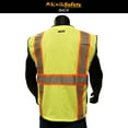 thumbnail image 2 of KwikSafety (Charlotte, NC) CLASSIC Safety Vest (JUMBO Pocket) Class 2 ANSI OSHA High Visibility Reflective Heavy Duty Mesh Zipper HiVis Construction Work Gear HiViz Men Women | Yellow S/M, 2 of 7