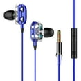 thumbnail image 1 of Uinagy Analog Dual Speaker Dual Dynamic Wired Earphones, 1 of 3