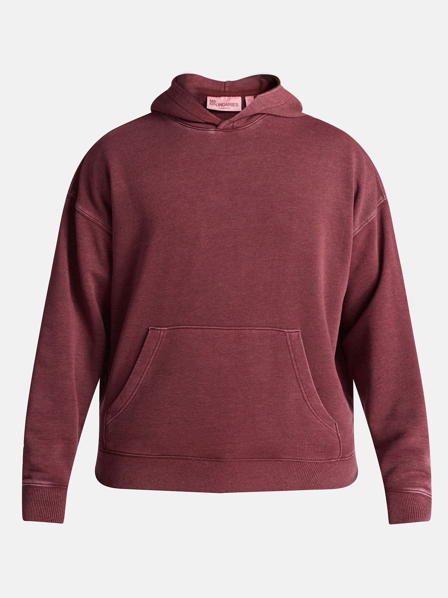 No Boundaries Oversized Hoodie with Long Sleeves, Men's & Big Men's