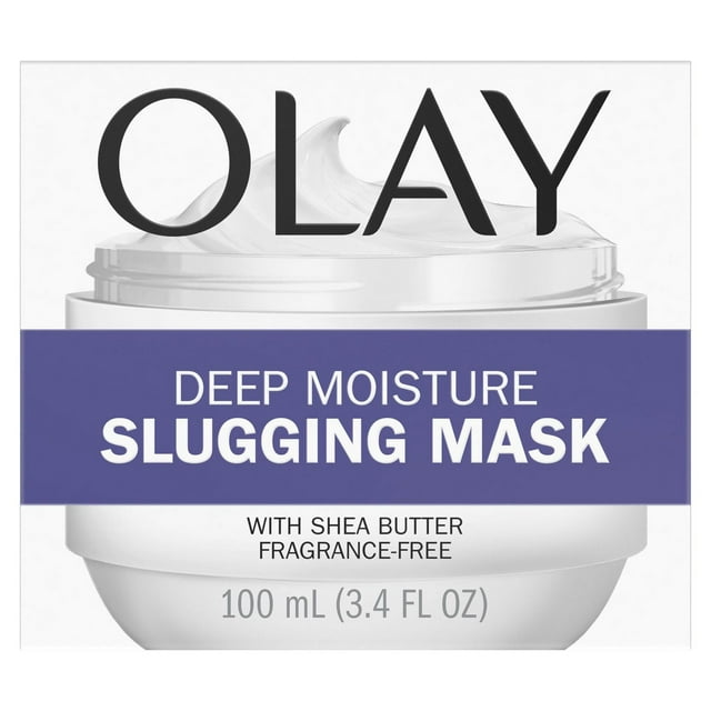 Olay Deep Moisture Slugging Mask w/Shea Butter, Fragrance Free