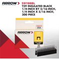 thumbnail image 2 of Staples Arrow T59 de acero con aislamiento de 1/4 pulgadas por 5/16 pulgadas, 300, 2 of 8