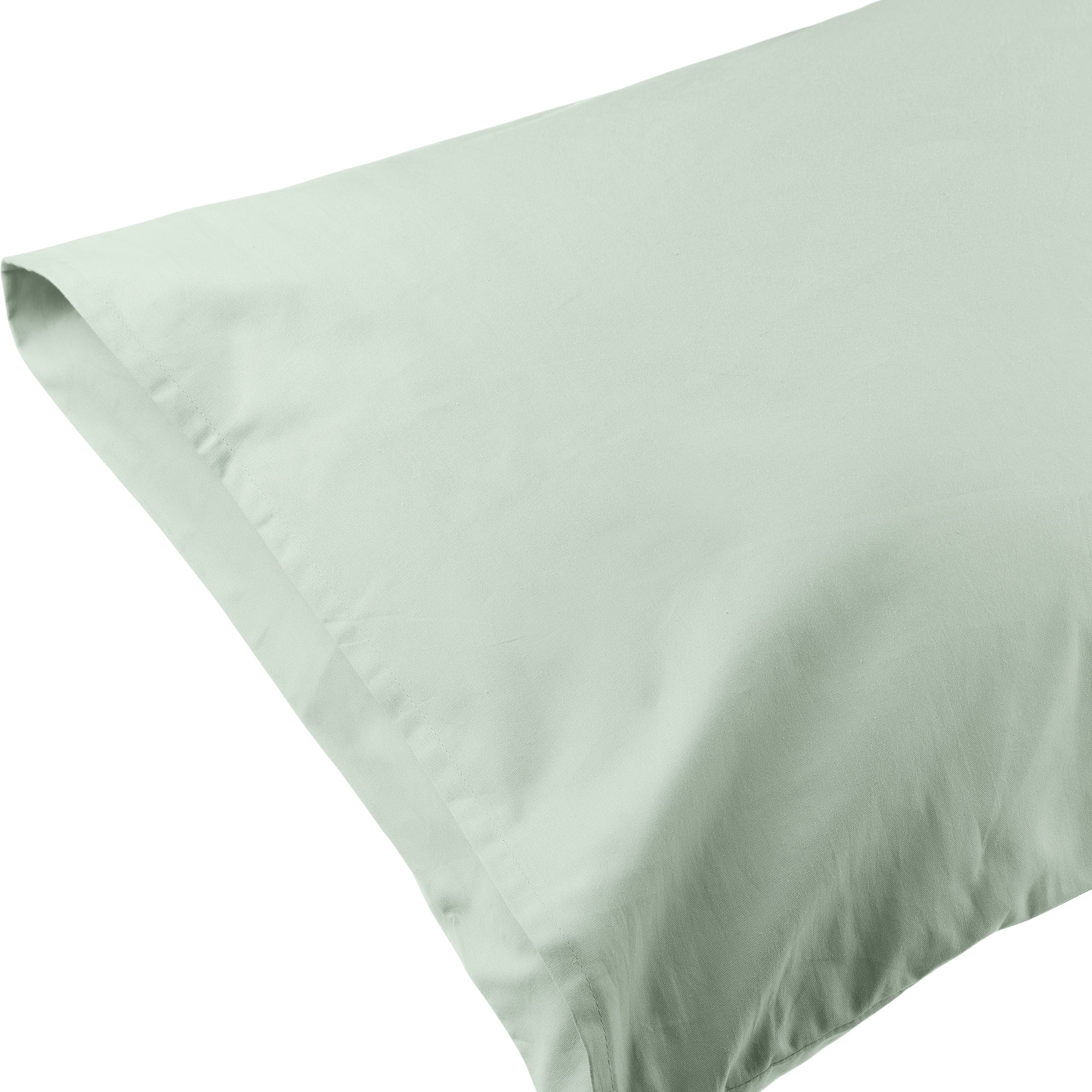 Unique Bargains Envelope Closure Cotton Durable Easy Care Pillowcases (2 Count) Green Queen