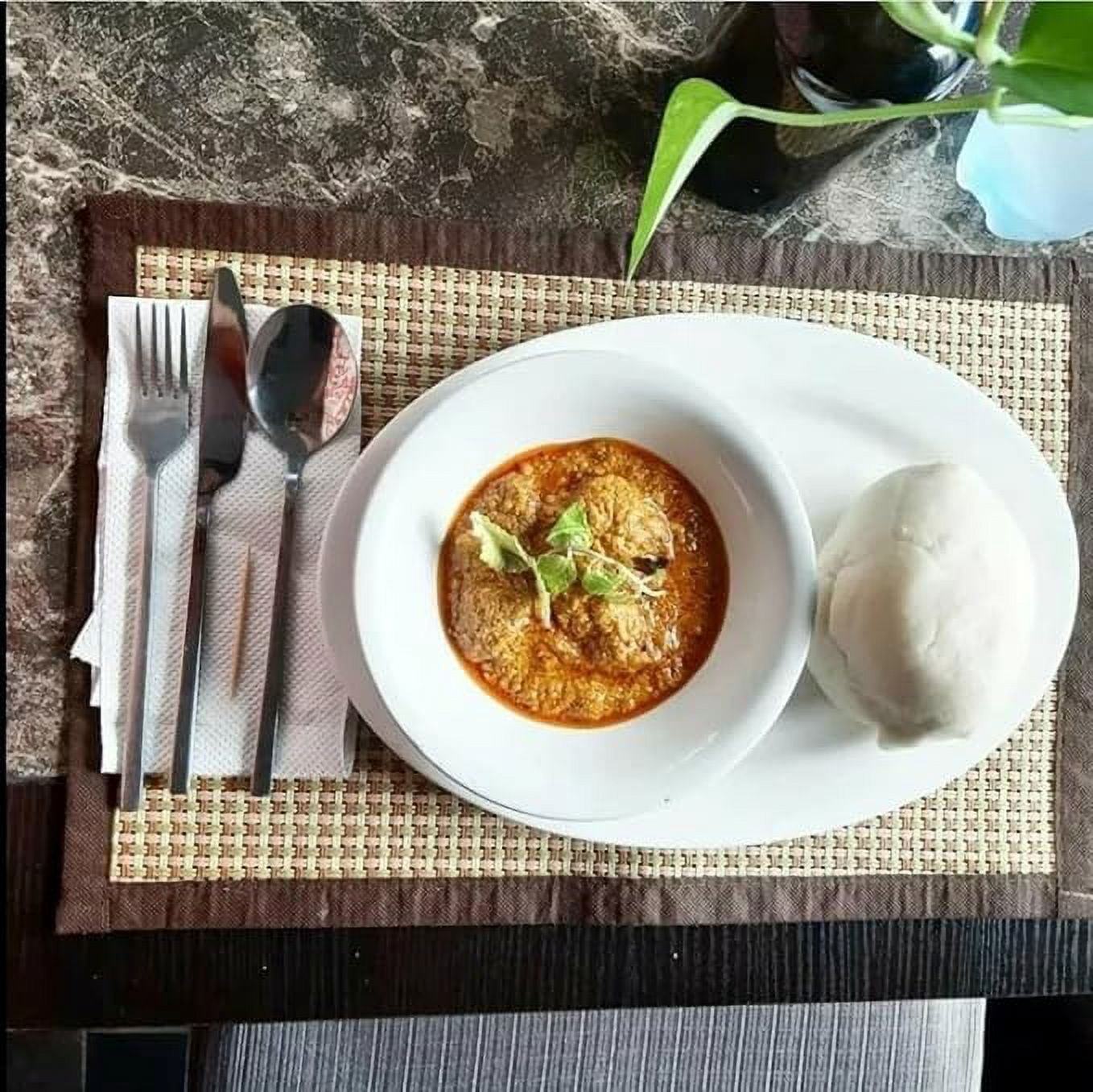 HATF'S SHEPHERD'S NATURAL Egusi Soup Made Easy (with Ijebu Garri), 2.66LB Jumbo Size, Serves 4-6, Ready in 20mins
