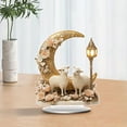 thumbnail image 5 of JoyMoreHome Moon Tabletop Ornament, Sheep Display 2D Plane Housewarming Gift, Interior Design Centerpiece Table Decoration for Living Room, Tabletop & Home, 5 of 7
