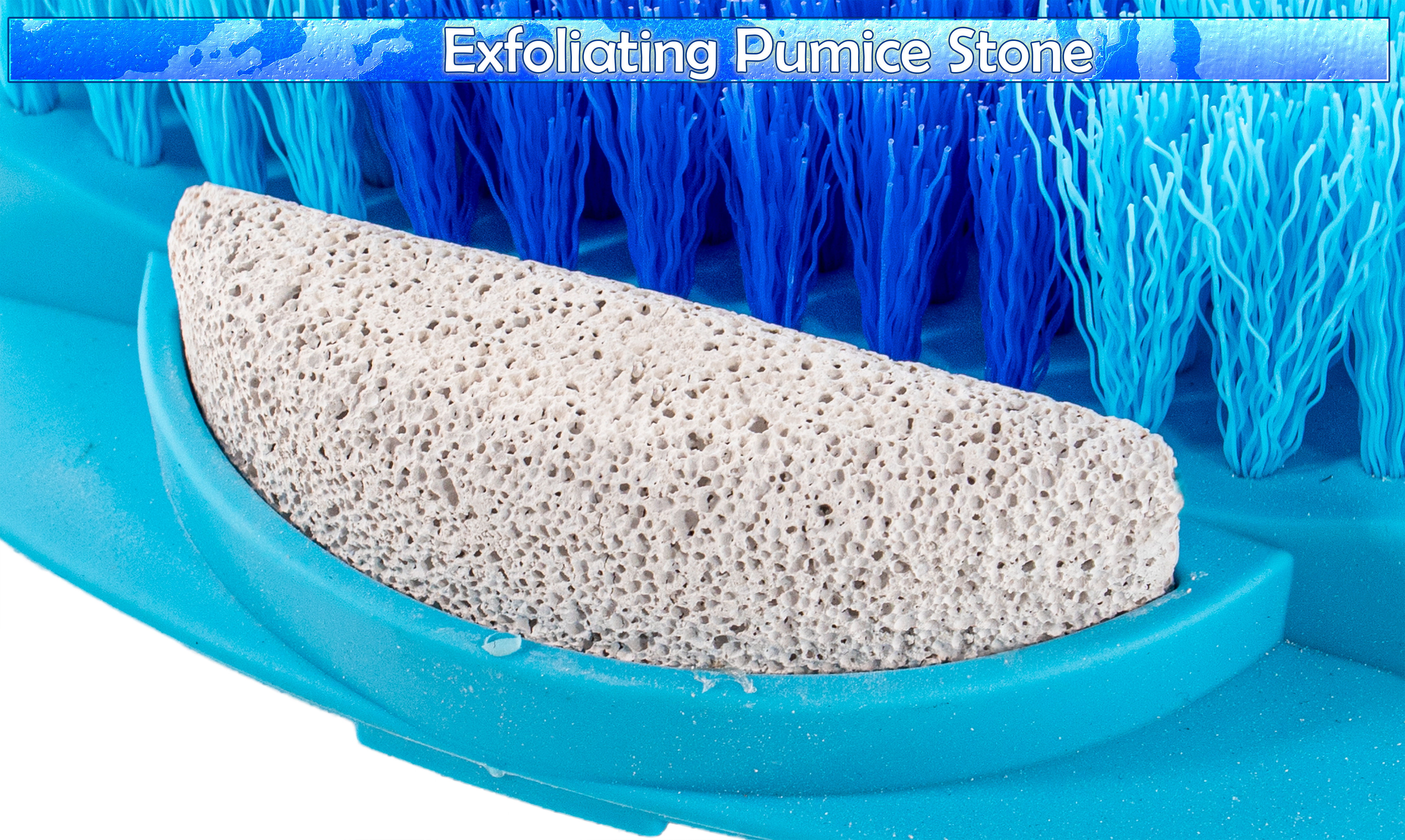 Foot Scrubber Shower Mat with Pumice Stone 80 * 40 cm Anti-Slip Shower Foot  Scrubber Mat Flexible TPE Foot Scrubber for Shower Floor No-Slip Shower Mat  for Feet Massage Exfoliation