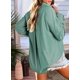 thumbnail image 2 of Blusa Astylish para mujer, ligera, manga larga, seda verde, XXL, 2 of 6