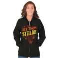 thumbnail image 3 of Cool Gone Interstellar Movie Quote Unisex Fleece Graphic Zip Up Hoodie Brisco Brands 3X, 3 of 5