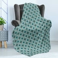 thumbnail image 4 of Tribal Soft Flannel Fleece Throw Blanket, Dry Brush Ink Print Pattern in Doodle Style with Geometrical Motifs, Cozy Plush for Indoor and Outdoor Use, 60" x 80", Multicolor, by Ambesonne, 4 of 5