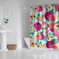 thumbnail image 3 of Waterproof Pioneer Shower Curtain 72x84 Inch Polyester Unique Cute Floral Shower Curtain for Bathroom Hotel Home Decor with 12 Plastic Hooks, 3 of 5
