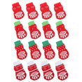 thumbnail image 2 of Anti-Slip Pet Socks 16Pcs Cotton Red for Floorprotection and Pet Use, 2 of 5