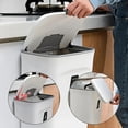 YIWUHOTXIAOHU Modern Wall-Mounted Trash Can With Lid - Sleek and ...