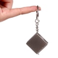 thumbnail image 5 of Hevirgo Mini Stainless Steel Retractable Measure Tape Ruler Keychain Key Ring Pendant(Silver), 5 of 9