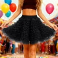 thumbnail image 2 of Women Dresses BlackTutu Dress Tulle Midi Skirt Fluffy Skirt Tutu for Women Adults, 2 of 7