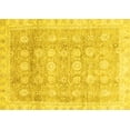 thumbnail image 1 of Ahgly Company Machine Washable Indoor Rectangle Oriental Yellow Traditional Area Rugs, 2' x 5', 1 of 4