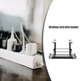 thumbnail image 2 of RENACLIPY Under Desk Cable Organizer, Black Metal Cord Management Rack for Storage, 2 of 6