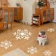 thumbnail image 3 of Fiudx Decoraciones navideñas para interiores Papel tapiz autoadhesivo para decoración de pared con copos de nieve blancos navideños para baño y sala de estar, 3 of 7