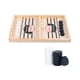 thumbnail image 2 of Juego de mesa de disco rápido de madera, batalla de escritorio para 2 jugadores, juego de mesa familiar clásico interactivo para niñas y amigos, S, 2 of 9