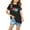 Black, variant on Piuwrlz Summer Short T-Shirts for Girls Short Tops Sleeve Printed Tops Cotton Undershirts Blue Size 7 Years