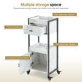 thumbnail image 2 of BarberPub Utility Cart with Storage Drawer and Shelf, Salon trolley with Tool Holder, 2 of 9