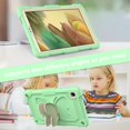 thumbnail image 5 of Dteck with Shoulder Strap Case for Samsung Galaxy Tab A7 Lite 8.7-inch SM-T220 T225 (2021),Shockproof Rugged Rubber 3-Layers Protection Butterfly Case Kids Friendly Kickstand Cover,Beige+Green, 5 of 8
