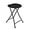 Black, variant on Mintra Home Folding Stools - 18.5in Height, Metal, Heavy Duty